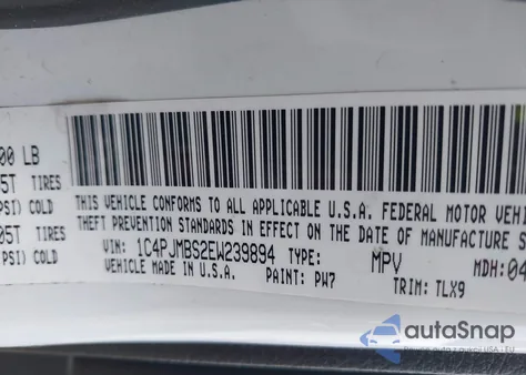 2014 Jeep Cherokee Trailhawk from USA, damaged, VIN 1C4PJMBS2EW239894